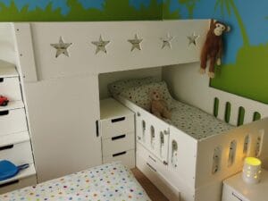 L Shape Storage Bunk