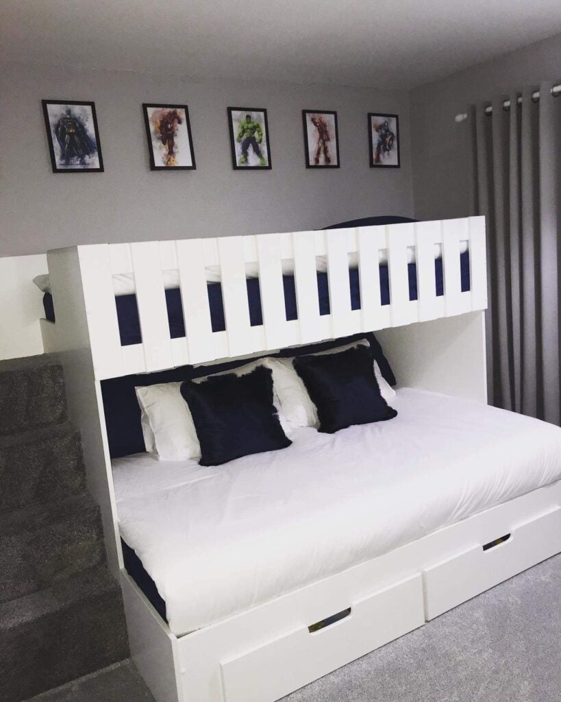 Storage Standard Triple fun bunk beds with storage